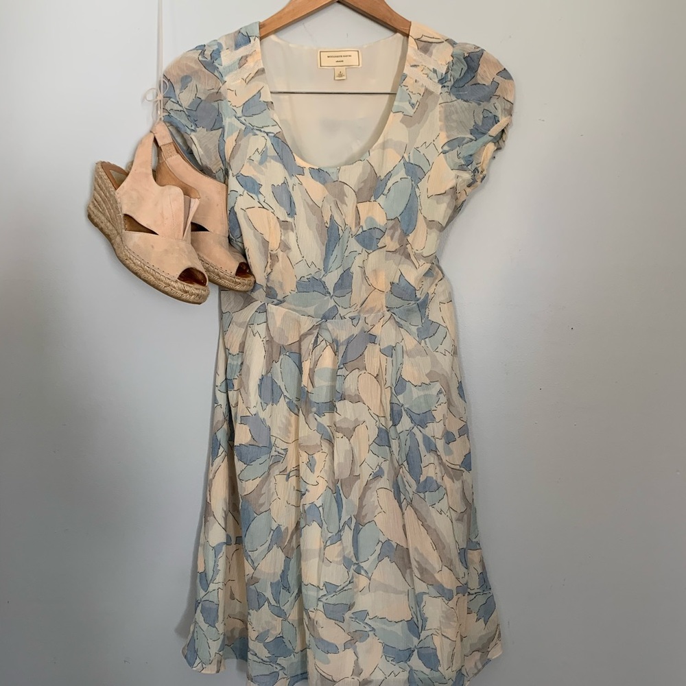 Moulinette Soeurs Silk and Cotton Watercolor Dress
